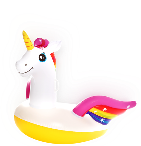 Unicorn inflatable pool float for Summer Team Building Activities