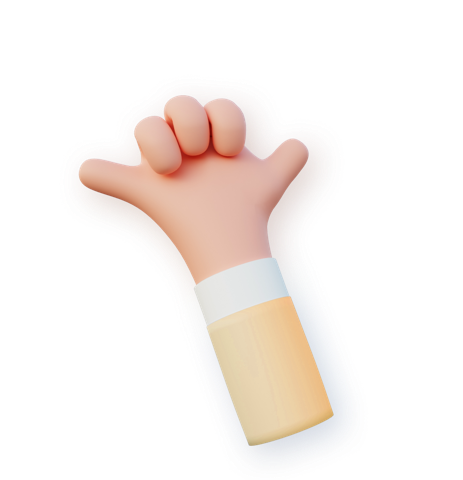 Hand in a hang loose gesture for Intern Day Ideas