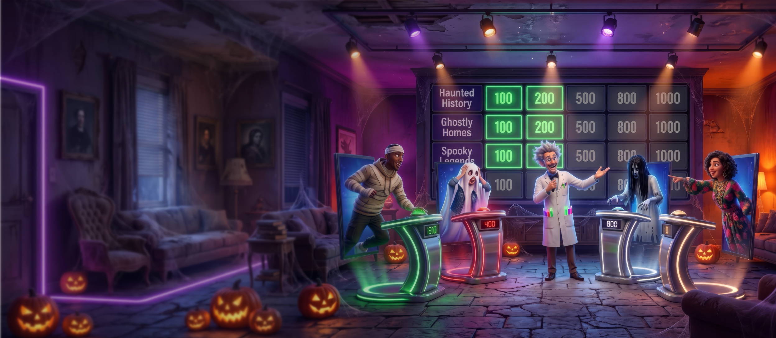Virtual Halloween Jeoparty