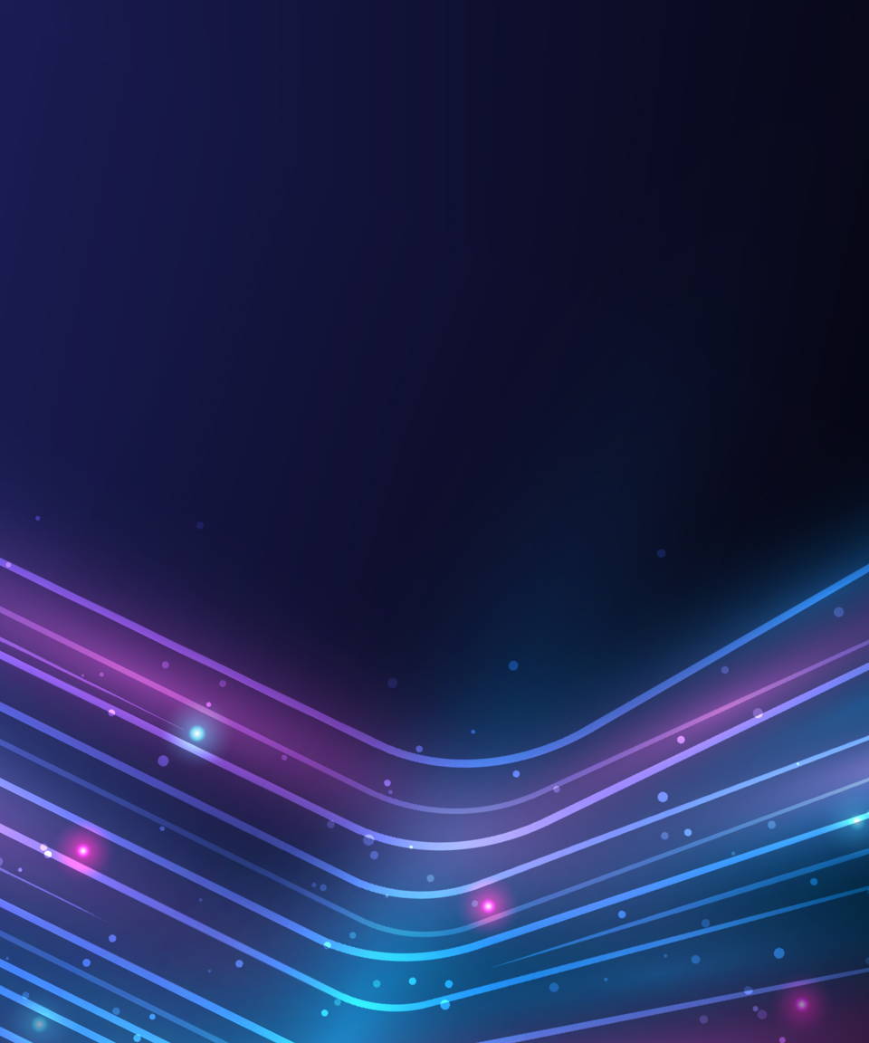 Black cosmic background with blue and purple lines