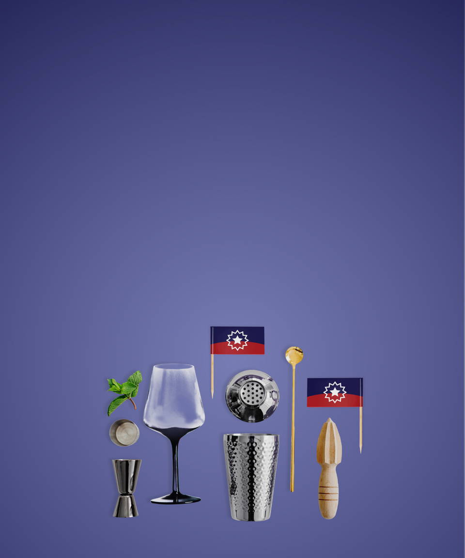 Juneteenth mixology supplies and Juneteenth flags (small)