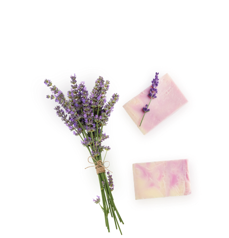 Lavender and purple stained pieces of paper for Virtual Wellness Activities